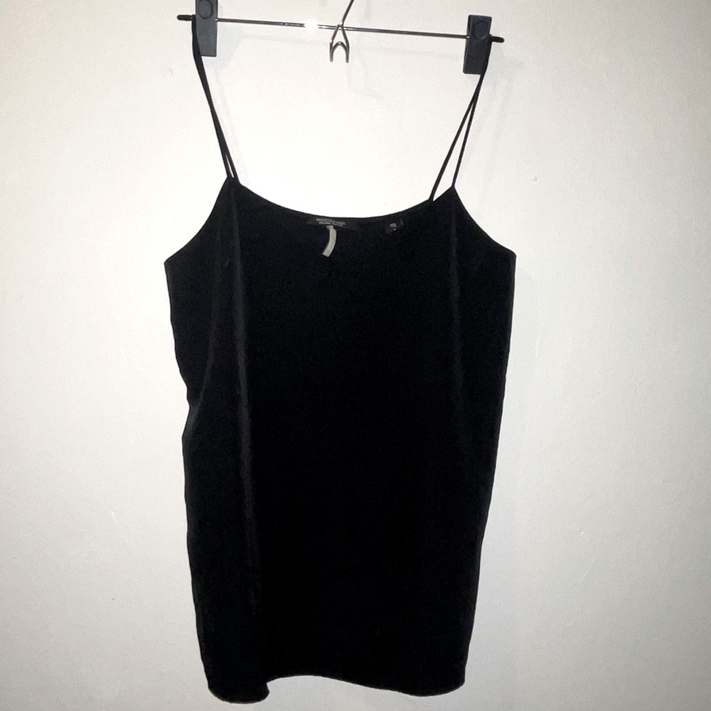 Scotch & Soda V-Neck Jersey Tank in Black